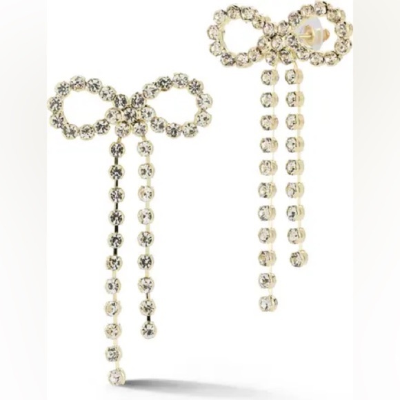 Nordstrom Jewelry - Elegant Gold Bow Earrings